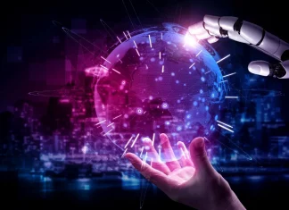 5 Emerging Technologies Revolutionizing the Future in 2025 A futuristic interface showcasing cutting-edge technology concepts.