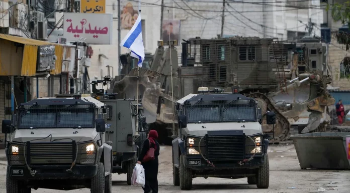 Breaking news text overlay with a world map background representing global events.