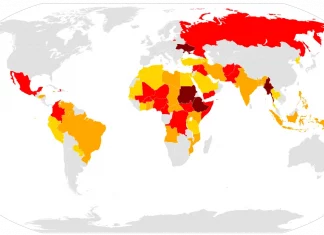 5 Global Conflicts You Need to Know About in 2025 A world map marked with conflict zones representing ongoing global crises.