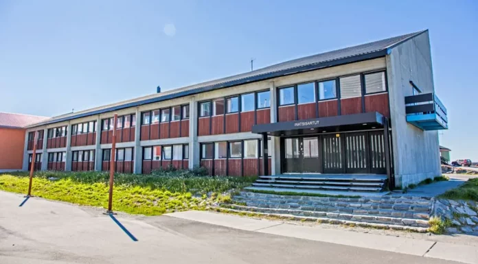 Greenland’s Push for Independence: A Nation on the Rise Greenland's parliament building in Nuuk, symbolizing its self-governance." Keywords: Greenland parliament, Nuuk government, self-governance.