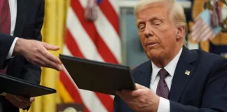 President Trump addressing the public about his executive order reinstating the death penalty.