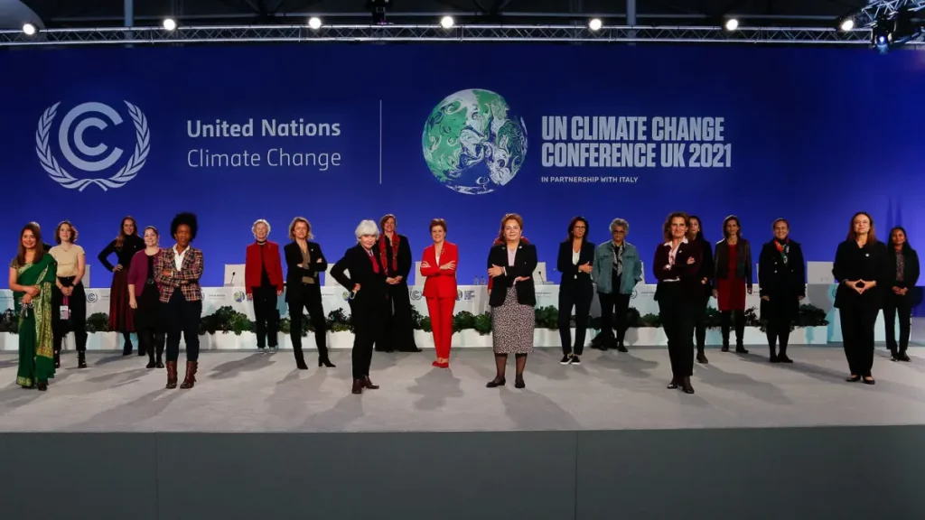 World leaders standing together at the UN Climate Summit 2025.